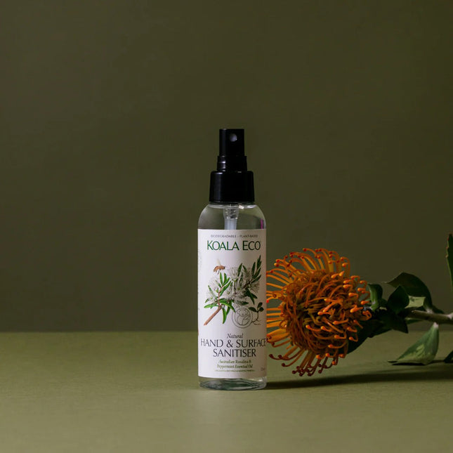 Koala Eco Natural Hand & Surface Sanitiser Rosalina & Peppermint 125ml Koala Eco