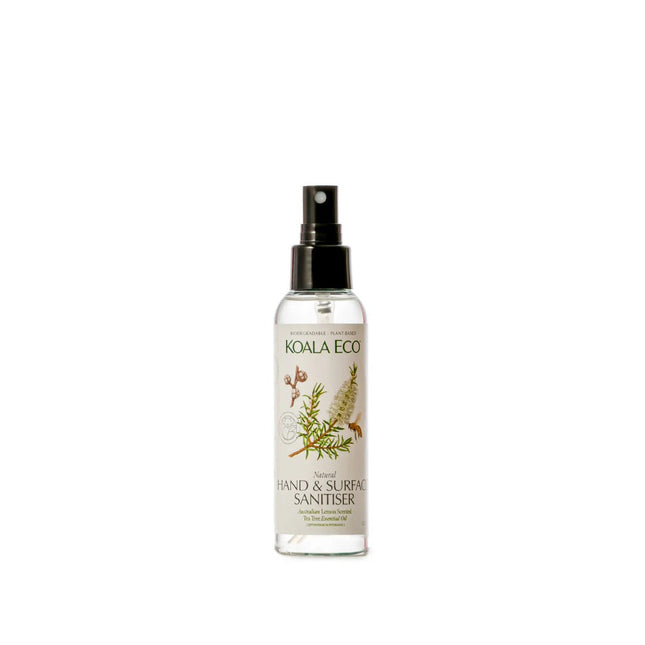 Koala Eco Natural Hand & Surface Sanitiser Lemon Scented TeaTree 125ml Koala Eco