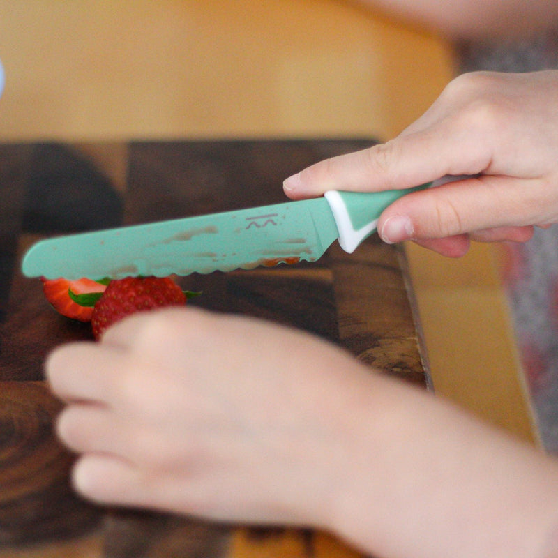 KiddiKutter Child Safe Knife - Sage Green-KiddiKutter-Hello Charlie