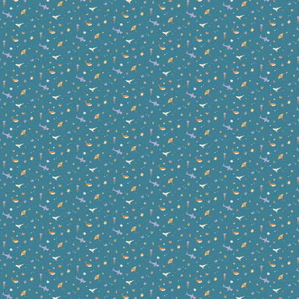 Fox & Fallow Organic Muslin Wrap - Ocean Creatures Fox & Fallow