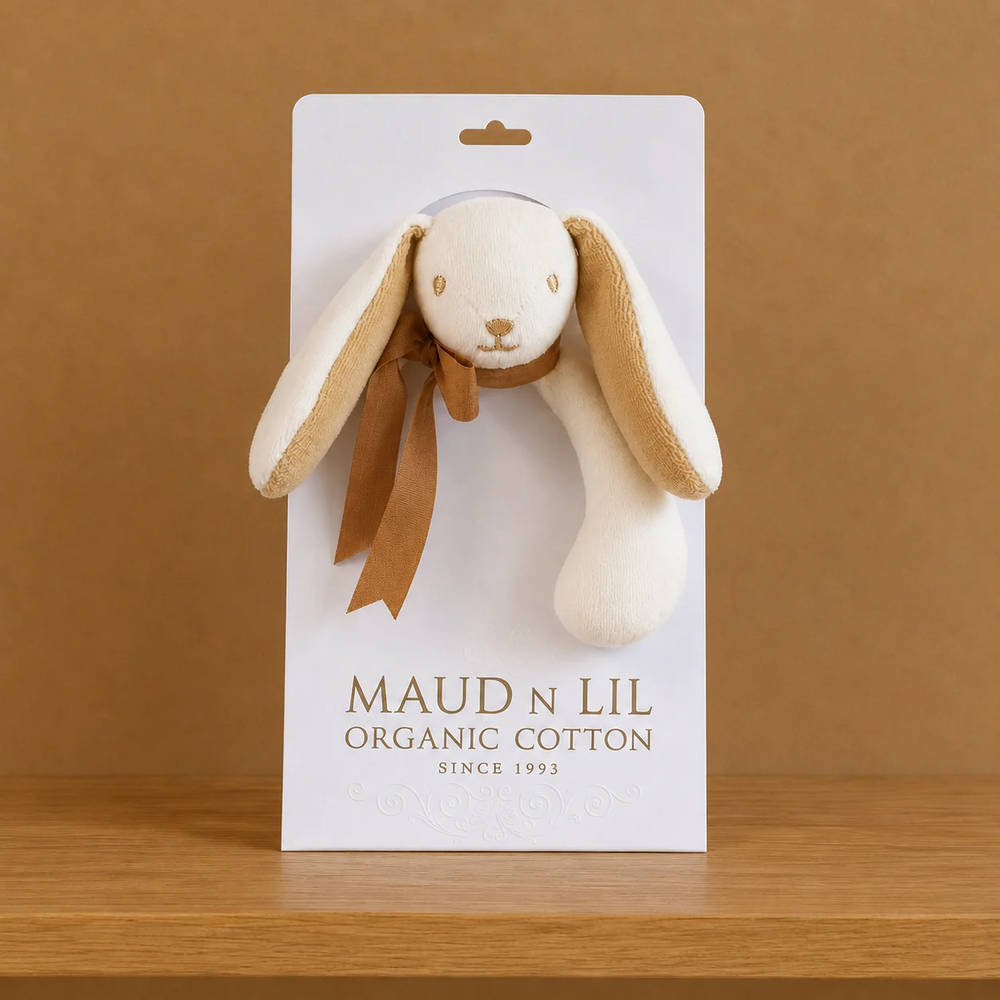 Maud n Lil Mini Organic Cotton Bunny Comforter – Buff