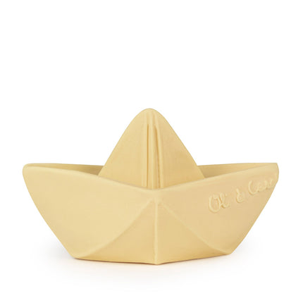 Oli & Carol Origami Boat Baby Bath Toy - Vanilla-Oli & Carol-Hello Charlie