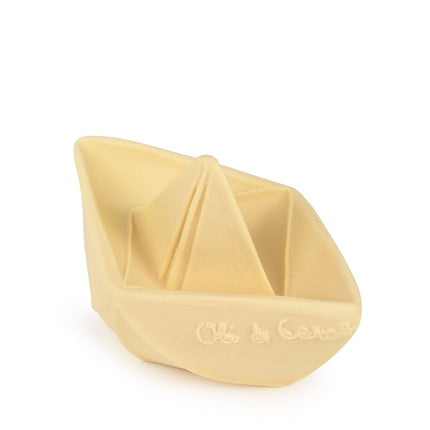 Oli & Carol Origami Boat Baby Bath Toy - Vanilla-Oli & Carol-Hello Charlie