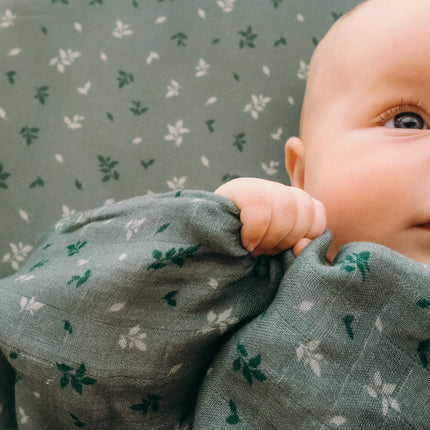 Fox & Fallow Organic Muslin Wrap - Pine Fox & Fallow