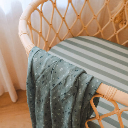 Fox & Fallow Organic Muslin Wrap - Pine Fox & Fallow