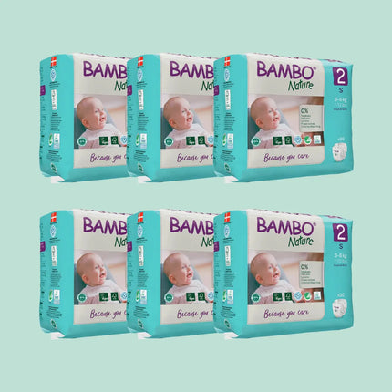 Bambo Nature Eco Nappies Size 2 S - Bulk-Bambo Nature-Hello Charlie