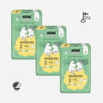 Muumi Eco Nappies Mini Size 2 (3-6kgs) - Bulk Muumi