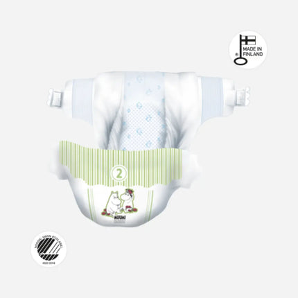 Muumi Eco Nappies Mini Size 2 (3-6kgs)  - Pack Muumi