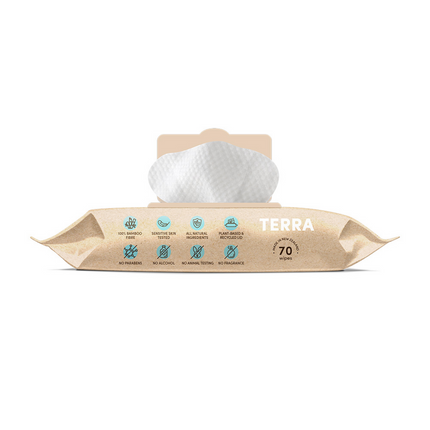 TERRA NZ Premium Bamboo Baby Wipes – Pure Water-Terra-1 Pack-Hello Charlie