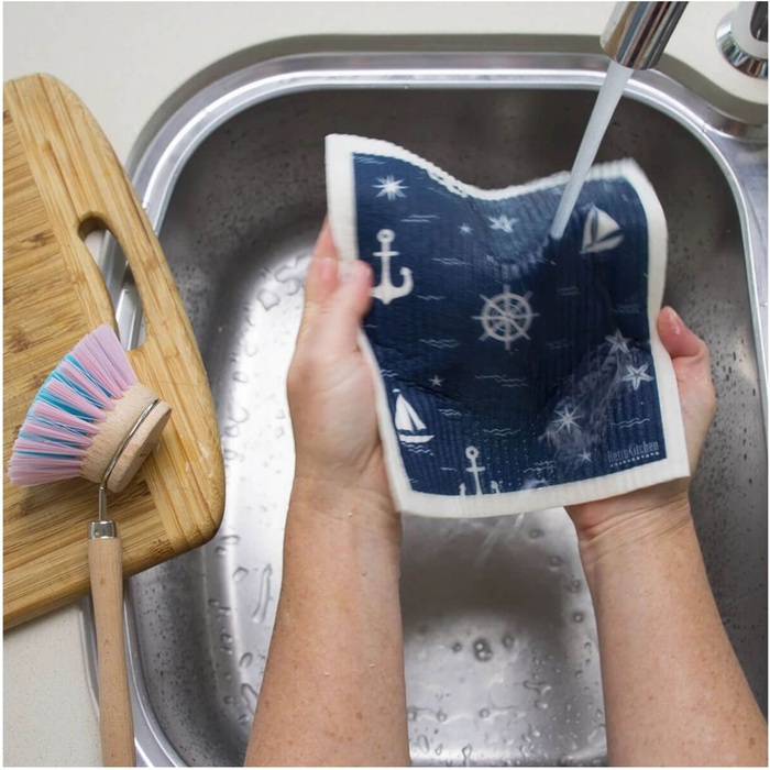 RetroKitchen Biodegradable Dish Cloth - Nautical