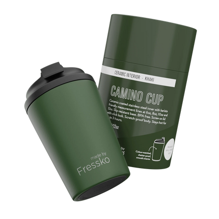 Fressko Camino Ceramic Reusable Coffee Cup – 12oz/340ml made by Freesko