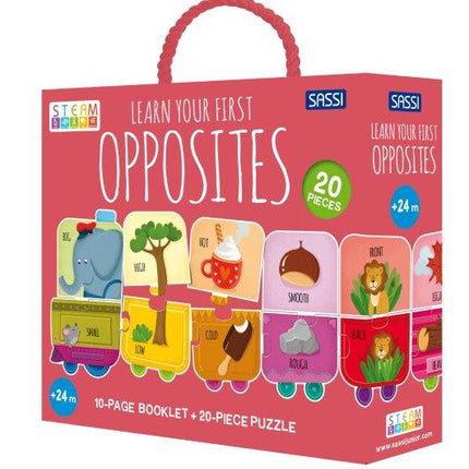 Sassi Junior Kids Puzzle & Book - My First Opposites-Hello-Charlie