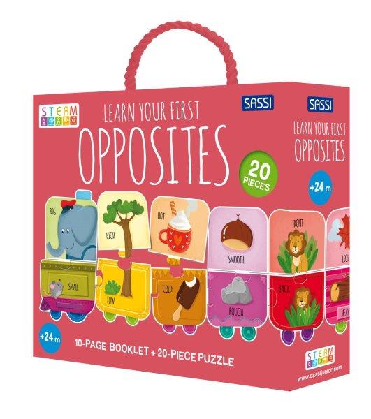 Sassi Junior Kids Puzzle & Book - My First Opposites-Hello-Charlie