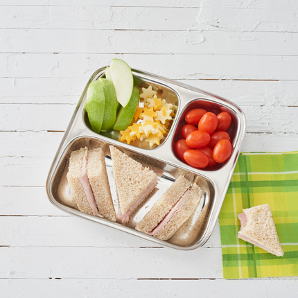 DALCINI™ Stainless Small 3-Section Kid-Friendly Divided Tray