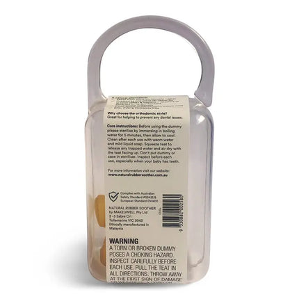 Natural Rubber Soothers - Orthodontic Natural Rubber Soothers