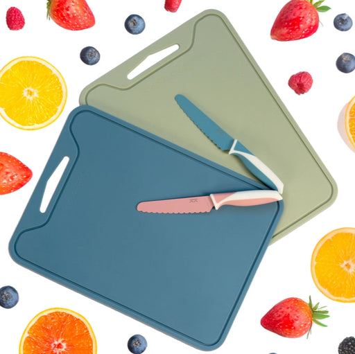 KiddiKutter Silicone Cutting Board - Sky Blue-KiddiKutter-Hello Charlie