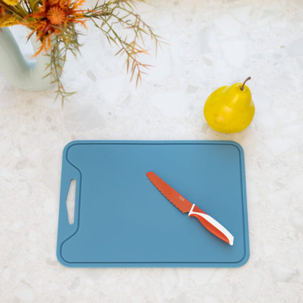 KiddiKutter Silicone Cutting Board - Sky Blue-KiddiKutter-Hello Charlie