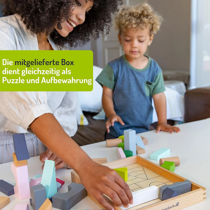 Everearth Stylish Building Blocks 37pc