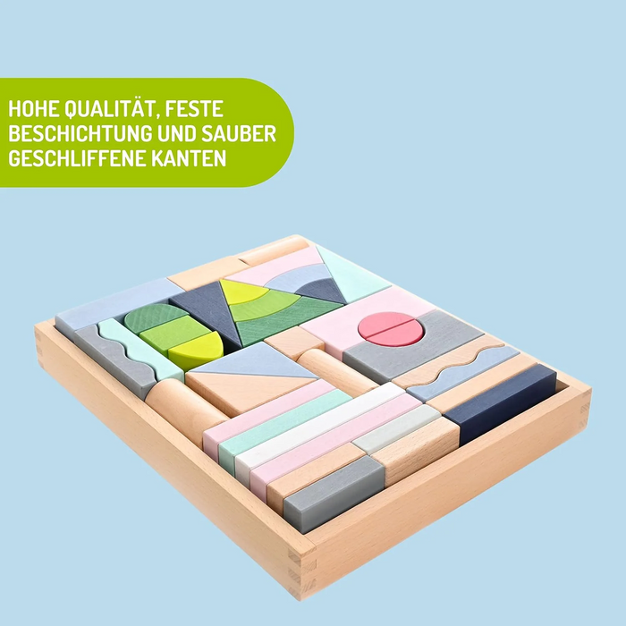 Everearth Stylish Building Blocks 37pc