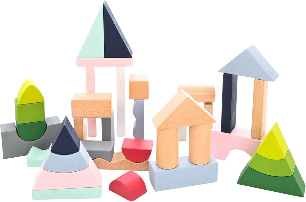 Everearth Stylish Building Blocks 37pc