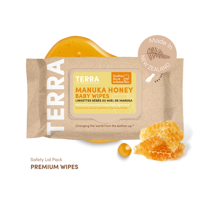TERRA NZ Premium Bamboo Baby Wipes – Manuka Honey-Terra-1 Pack-Hello Charlie
