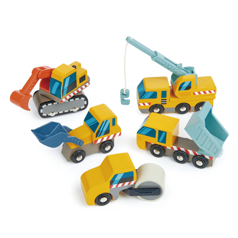 Tender Leaf Toys Wooden Construction Car Set
