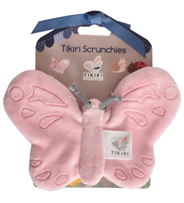 Tikiri Organic Sensory Scrunchie Toy - Butterfly