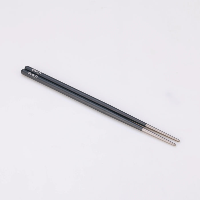 Aura Non-coating Titanium Chopsticks Graphite Black EverTi