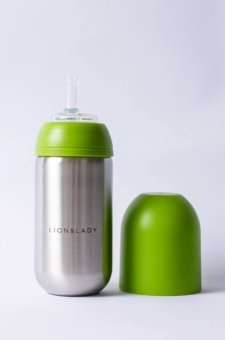 Lion & Lady Toddler Stainless Steel Straw Cup 350ml