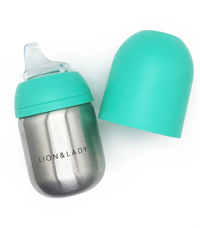 Lion & Lady Stainless Steel Sippy Cup 210ml - Mint-Lion & Lady-Hello Charlie