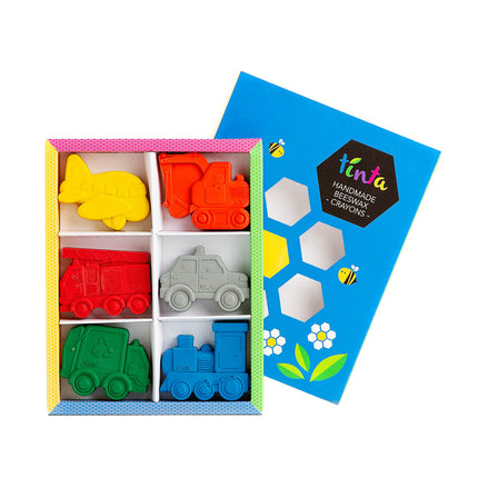 Tinta Beeswax Crayons - Toddler Transport - 6 pack Tinta Crayons