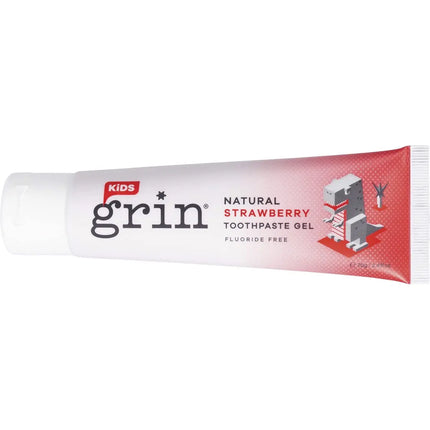 Grin Kids Natural Toothpaste Strawberry 70g-Grin-Hello Charlie