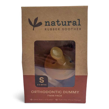 Natural Rubber Soothers - Orthodontic Twin Pack Natural Rubber Soothers