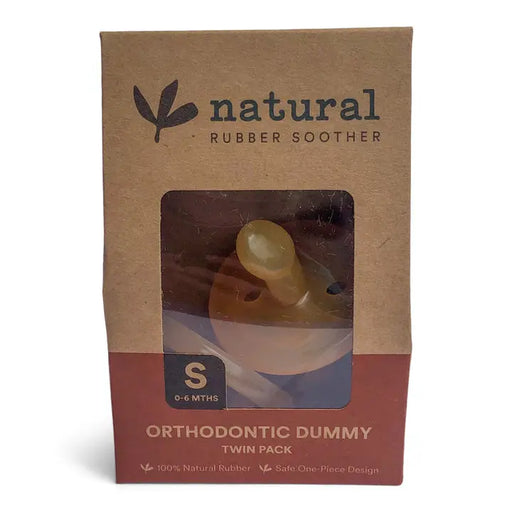 Natural Rubber Soothers - Orthodontic Twin Pack Natural Rubber Soothers