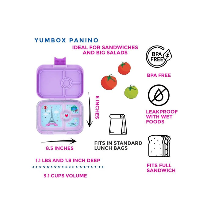 Yumbox Panino Lunch Box - Lulu Purple - Hello Charlie 