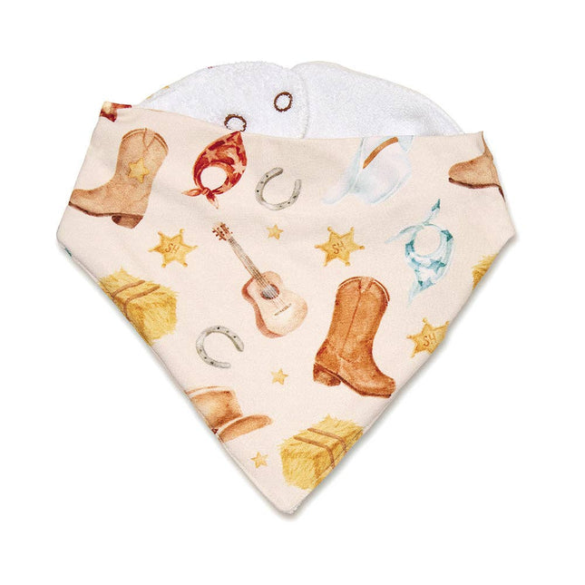 Snuggle Hunny Cowboys Organic Dribble Bib