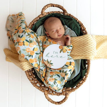 Snuggle Hunny Citrus Squeeze Organic Muslin Wrap