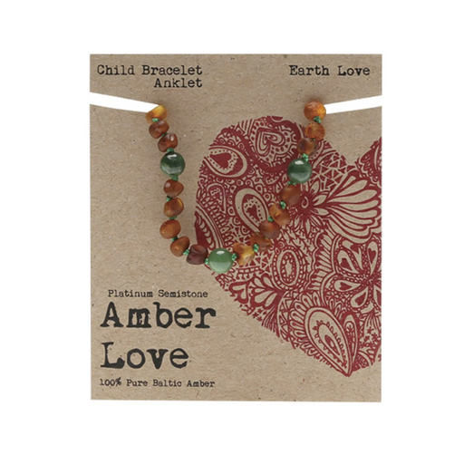 Amber Love Baltic Amber Teething Bracelet/Anklet - Earth Love-Hello-Charlie