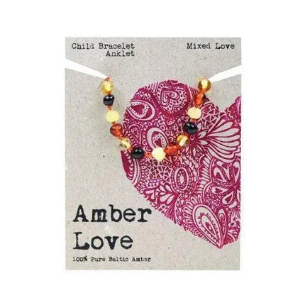 Amber Love Baltic Amber Teething Bracelet/Anklet - Mixed Love-Amber Love-Hello Charlie