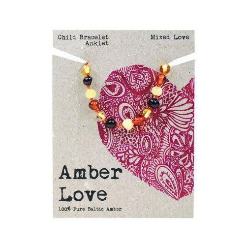 Amber Love Baltic Amber Teething Bracelet/Anklet - Mixed Love - Hello Charlie