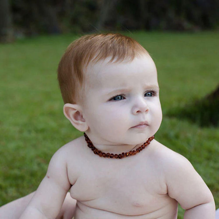 Amber Love Baltic Amber Teething Necklace - Cognac Love - Hello Charlie