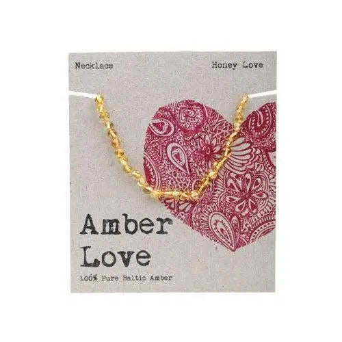 Amber Love Baltic Amber Teething Necklace - Honey Love-Amber Love-Hello Charlie