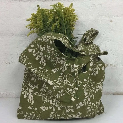 Apple Green Duck Reusable Shopping Bag - Hampi-Apple Green Duck-Hello Charlie