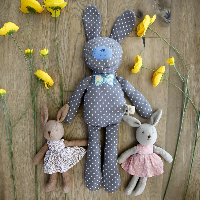 Apple Park Big Farm Bunny - Grey--Hello-Charlie