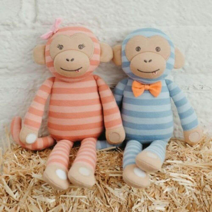 Apple Park Farm Buddies Organic Animal Plush Toy - Marvin the Monkey - Hello Charlie