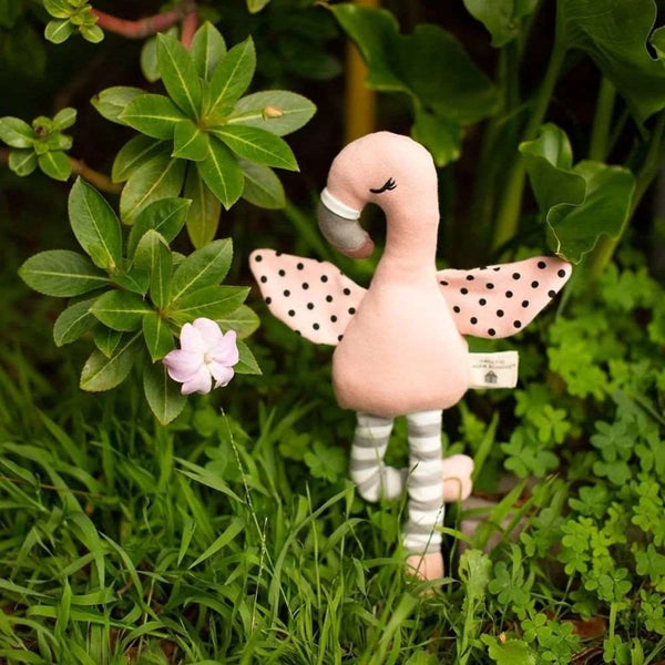 Apple Park Franny Flamingo Organic Plush Toy--Hello-Charlie