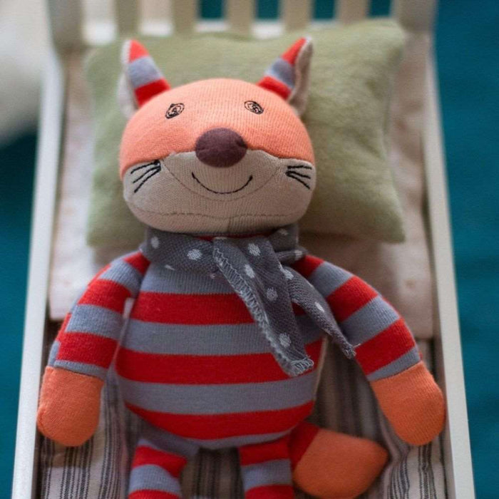 Apple Park Frenchy Fox Organic Plush Toy--Hello-Charlie