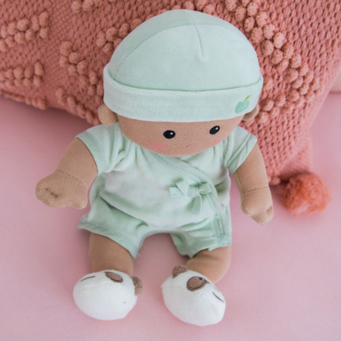 Apple Park Organic Baby Doll - Mint--Hello-Charlie