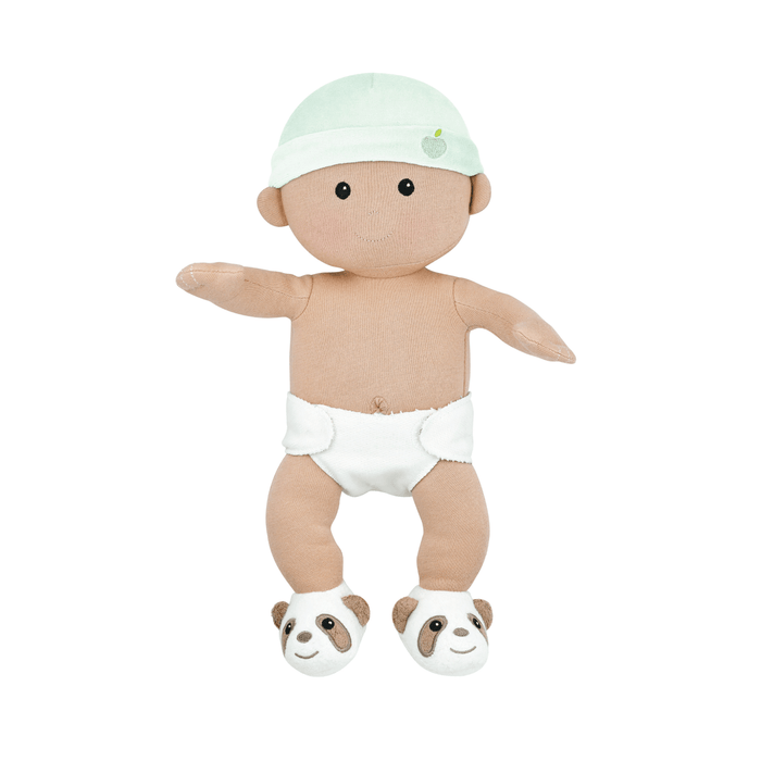 Apple Park Organic Baby Doll - Mint - Hello Charlie