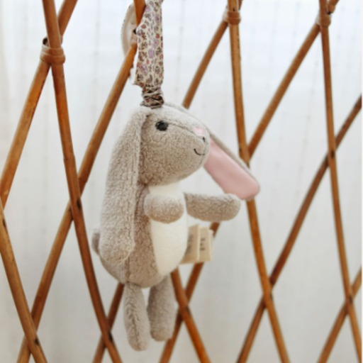 Apple Park Organic Cotton Stroller Toy - Bunny--Hello-Charlie